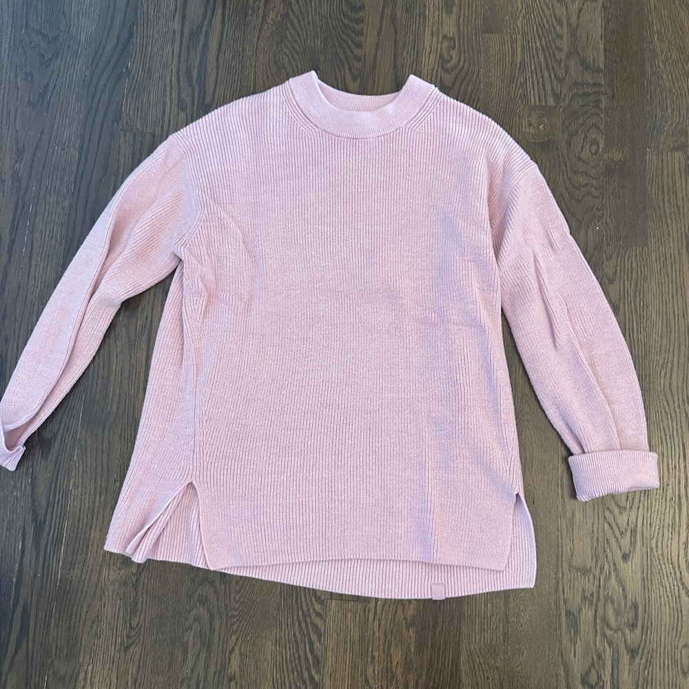 Lululemon merino wool blend ribbed crewneck sweater